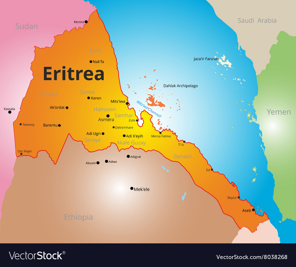 Eritrea Arrests 30 People Attending Christian Wedding Amid Faith   Eritrea Map 